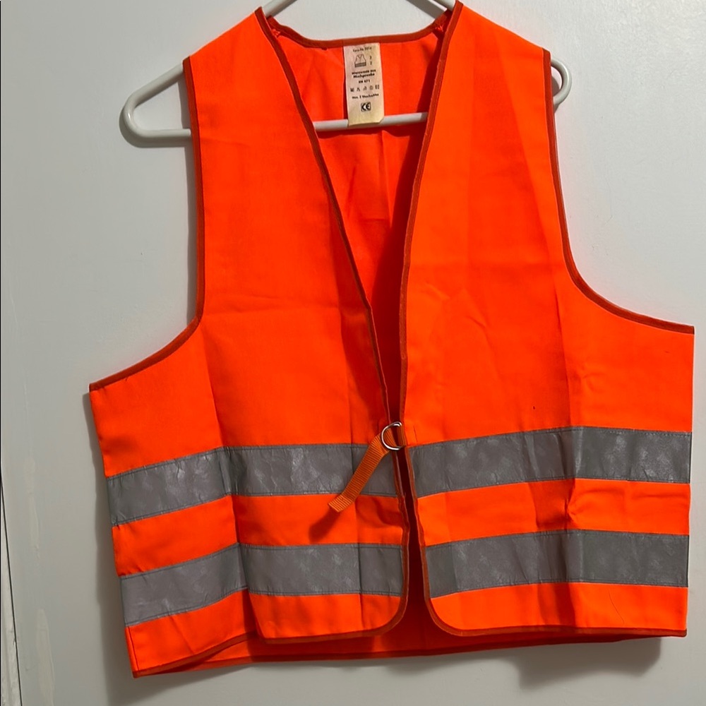 High-Visibility Orange Safety Vest